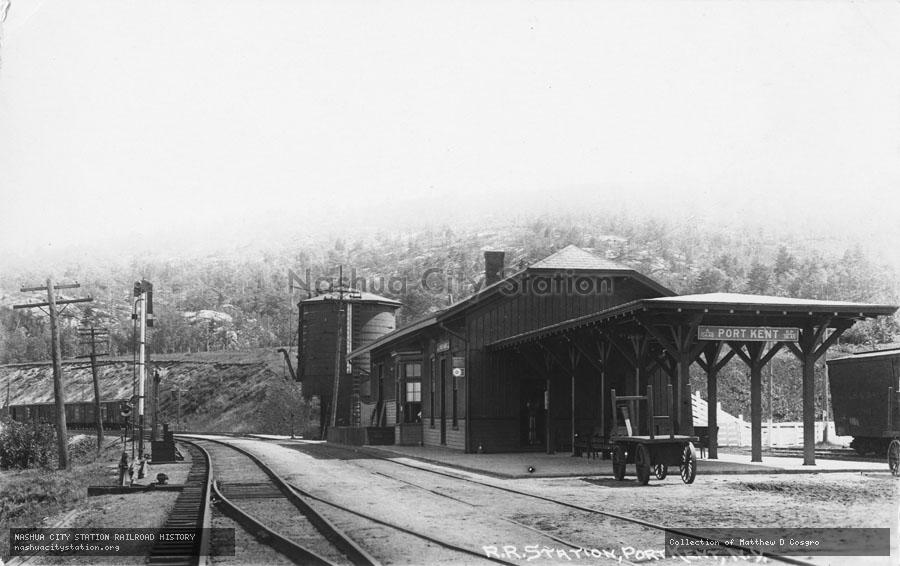 Postcard: Railroad Station, Port Kent, New York